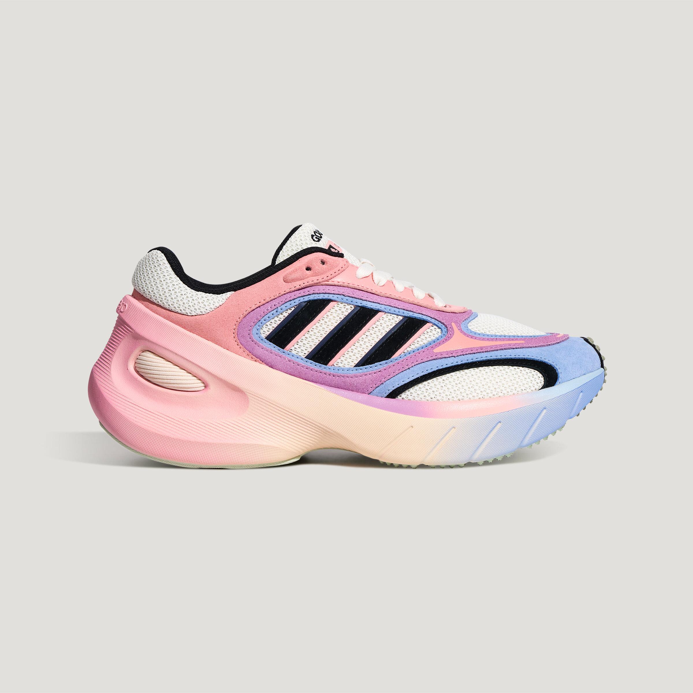 Adidas Adizero Goukana Running Shoes Unisex Jade White/Honor Pink/Sky 36