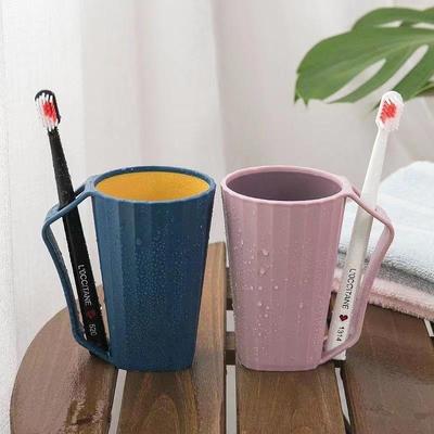 Vaso para lavar cepillos de dientes, vaso para hacer gárgaras en pareja, vaso para cepillos de dientes para el hogar, vaso sencillo para dientes para estudiantes, vaso de dos colores