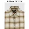 Men's Retro Plaid Open-Front Shirt