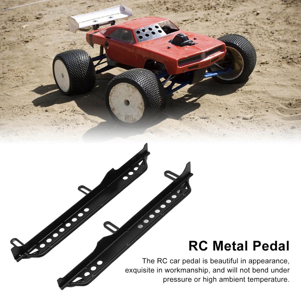 2PCS RC Side Pedal Metal Remote Control Car Pedal Accessory for Axial Scx6 AXI05000 1/6 RC Car