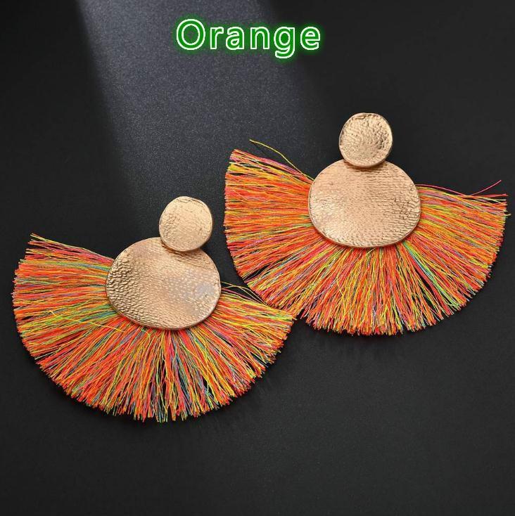 Quastenohrringe Hochzeitsfeier Statement Böhmische Hängeohrringe Lang Vintage Fransen Billiges Geschenk