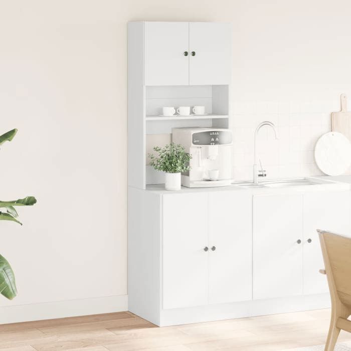 VidaXL Kitchen Cabinet White 60x50x180 Cm Engineered Wood, Kitchen Cupboard, Kitchenette Unit, Storage Unit 3276637