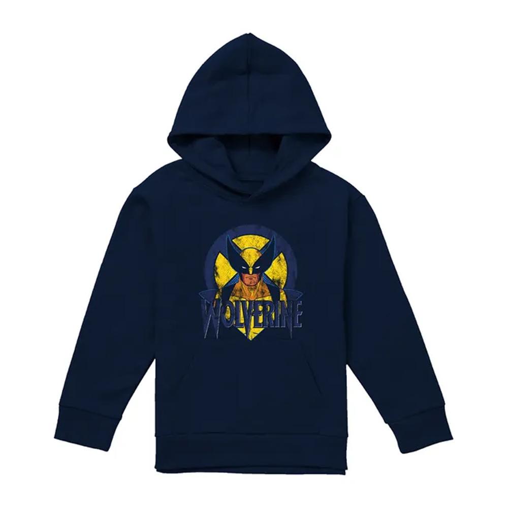 X-Men Childrens/Kids Wolverine Retro Pull Over Hoodie