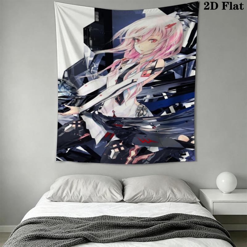 Guilty Crown Wall Tapestry Aesthetic Wall Hanging Printed Fabric Blanket Decorative Tapestries for Bedroom Living Room Home Decor