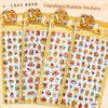 1 Sheet Kawaii Lovely Capibala Small Animals Foam 3D Decorative Stationery Stickers Scrapbooking Diy Diary Album Decals