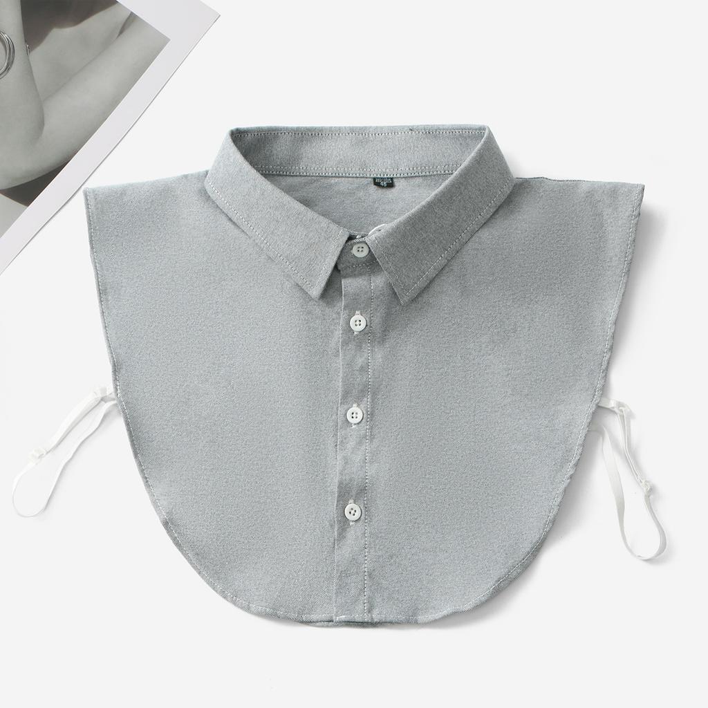 Men Business Shirt Fake Collar Solid Detachable Formal Dress Collar Spring Simple Turtleneck For Inner Clothing 40*35Cm
