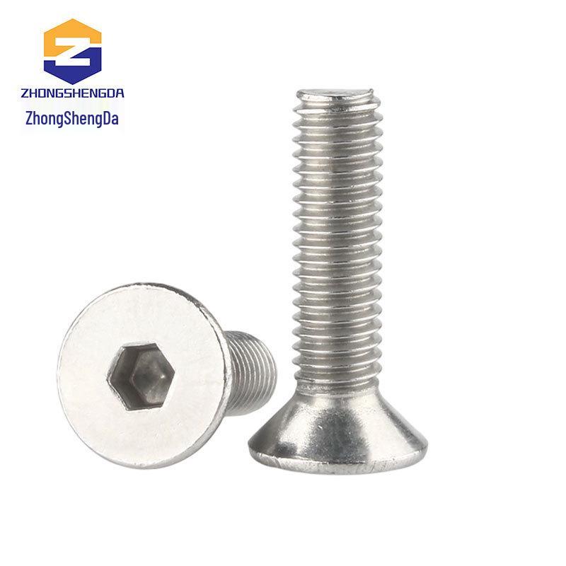 M2-M6 304 Stainless Steel Countersunk Hex Head Screw