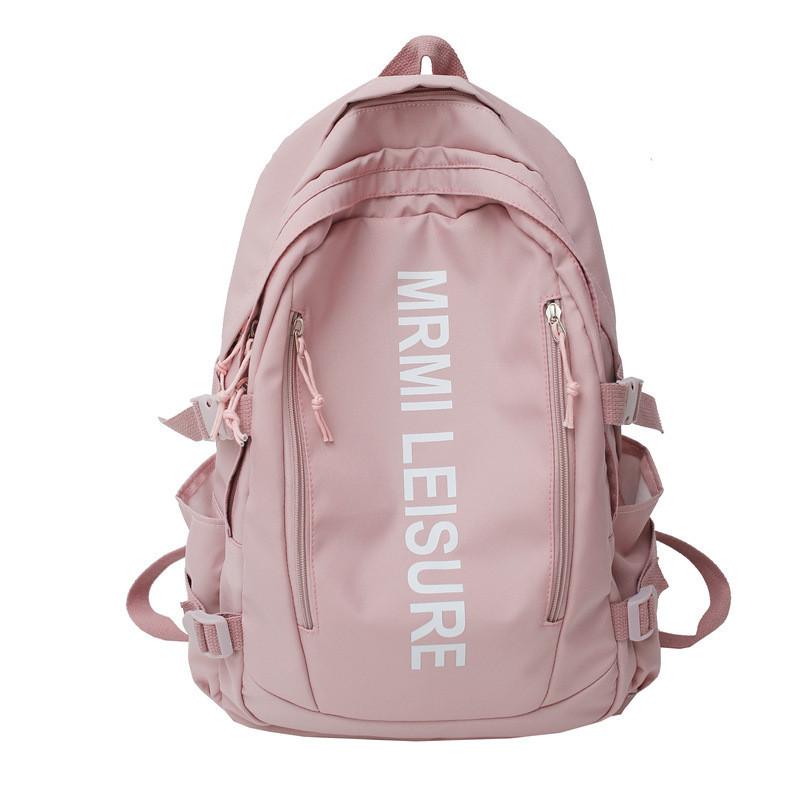 Letter Student Lightweight Backpack Large Capacity School Bag For Use Daily