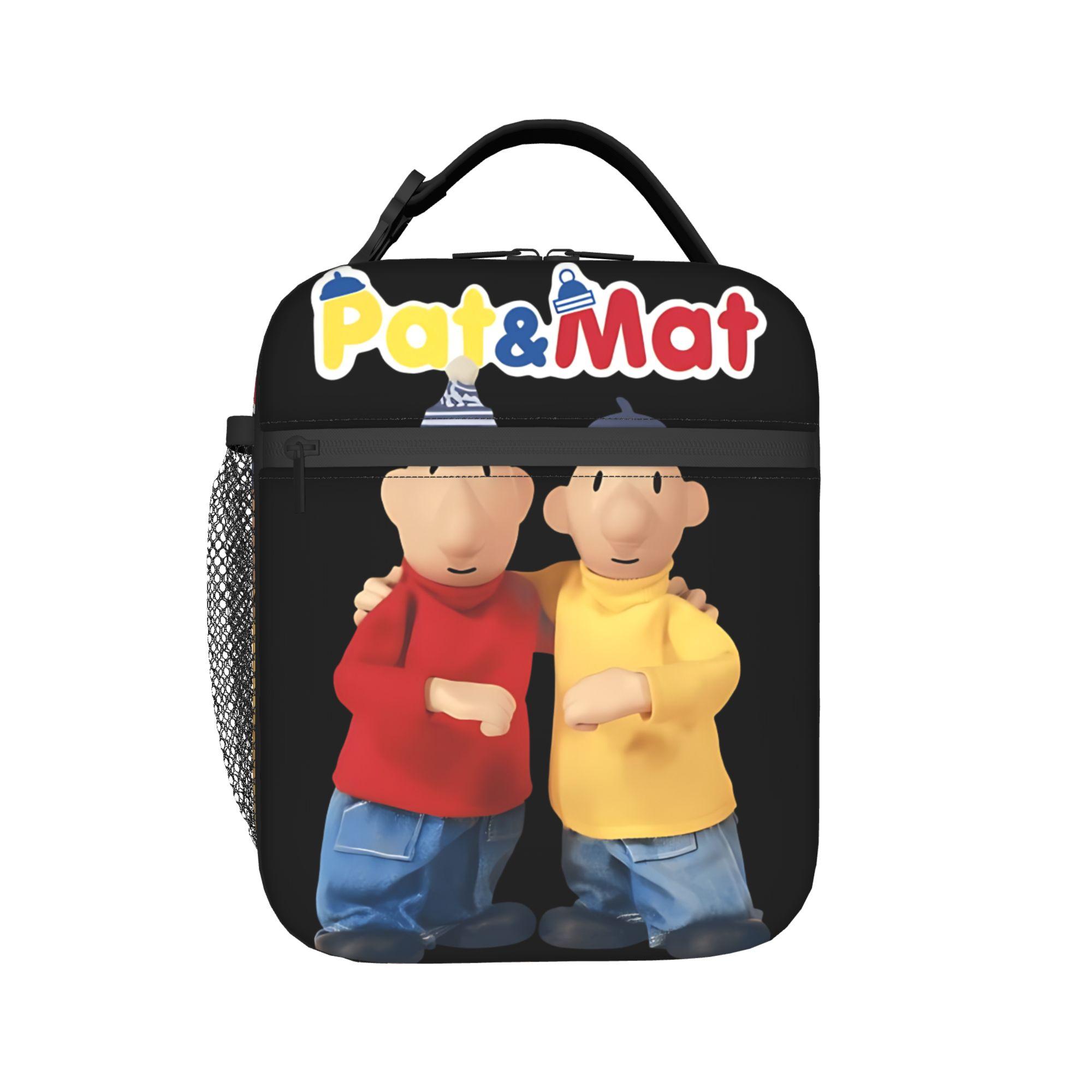 Pat and Mat Anime Merch Insulated Lunch Tote Bag For School Storage Food Boxes Portable Cooler Thermal Lunch Boxes One Size