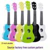 21-tums Färgstark Nybörjarukulele Minigitarr Plast Musikinstrument