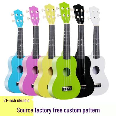 21-calowe Kolorowe Ukulele dla Początkujących Mini Gitara Plastryczny Instrument Muzyczny