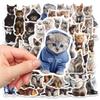 50PCS Cute Cat Animals Kawaii DIY Stickers For Waterproof Skateboard Laptop Phone Diary Car Vinyl PVC Decoration Stickers