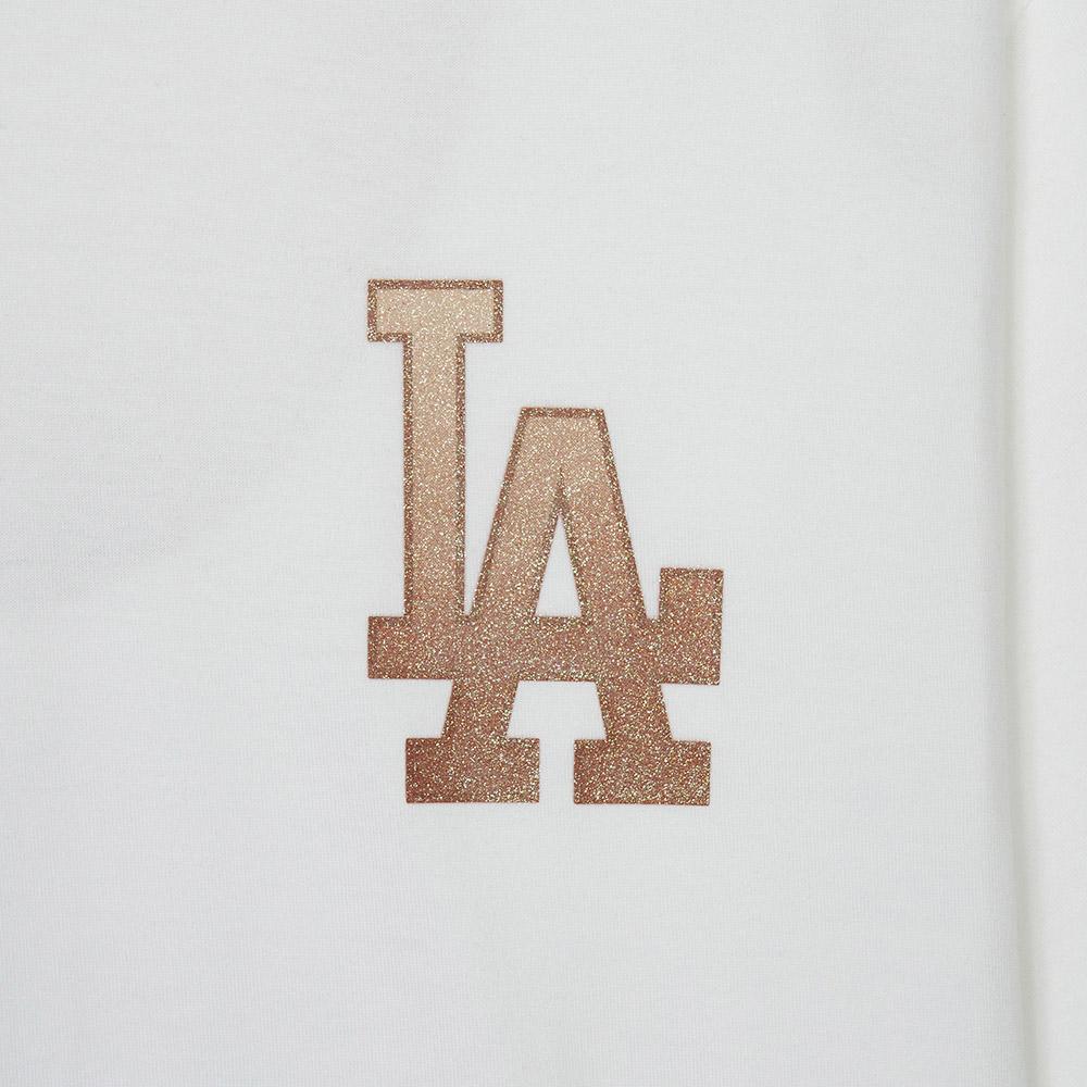 New MLB Los Angeles Dodgers T Shirt Unisex Ecru 3ATSO0143-07WHS