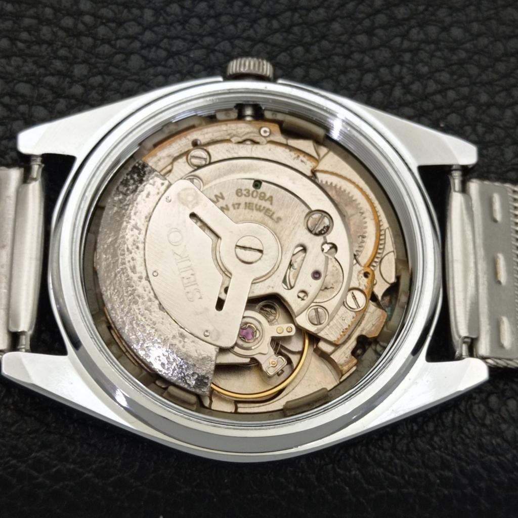 AUTOMATIC 6309A VINTAGE REFURBISHED SEIKO 5 JAPAN MENS SILVER WATCH a701722-5 R206c-a701722