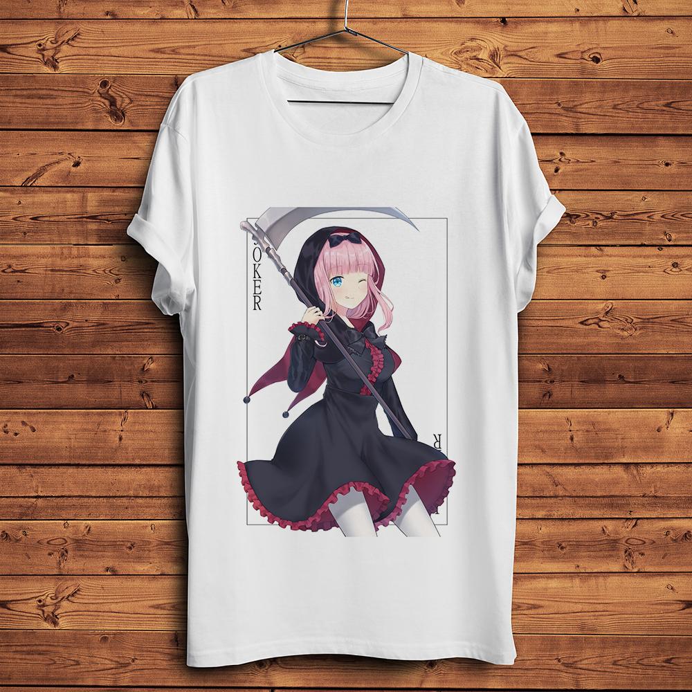 

Kaguya sama Love Is War funny anime t shirt Unisex white casual tshirt unisex short sleeve Unisexga Shinomiya Kaguya streetwear 4XL