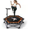 Trampolin für den Innenbereich - NETTLIFE - Mini-Trampolin - Faltbar - Verstellbarer Griff - Max. Belastung 150 kg
