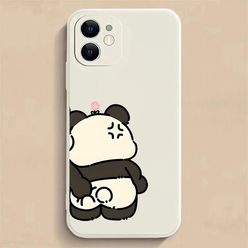 

Подходит для чехла для мобильного телефона Apple 13 14 Панда 11 Медведь XS Кролик 15 Модель для пары 16 Мультяшный XR Милый 12 Полная защита iPhoneXSMax