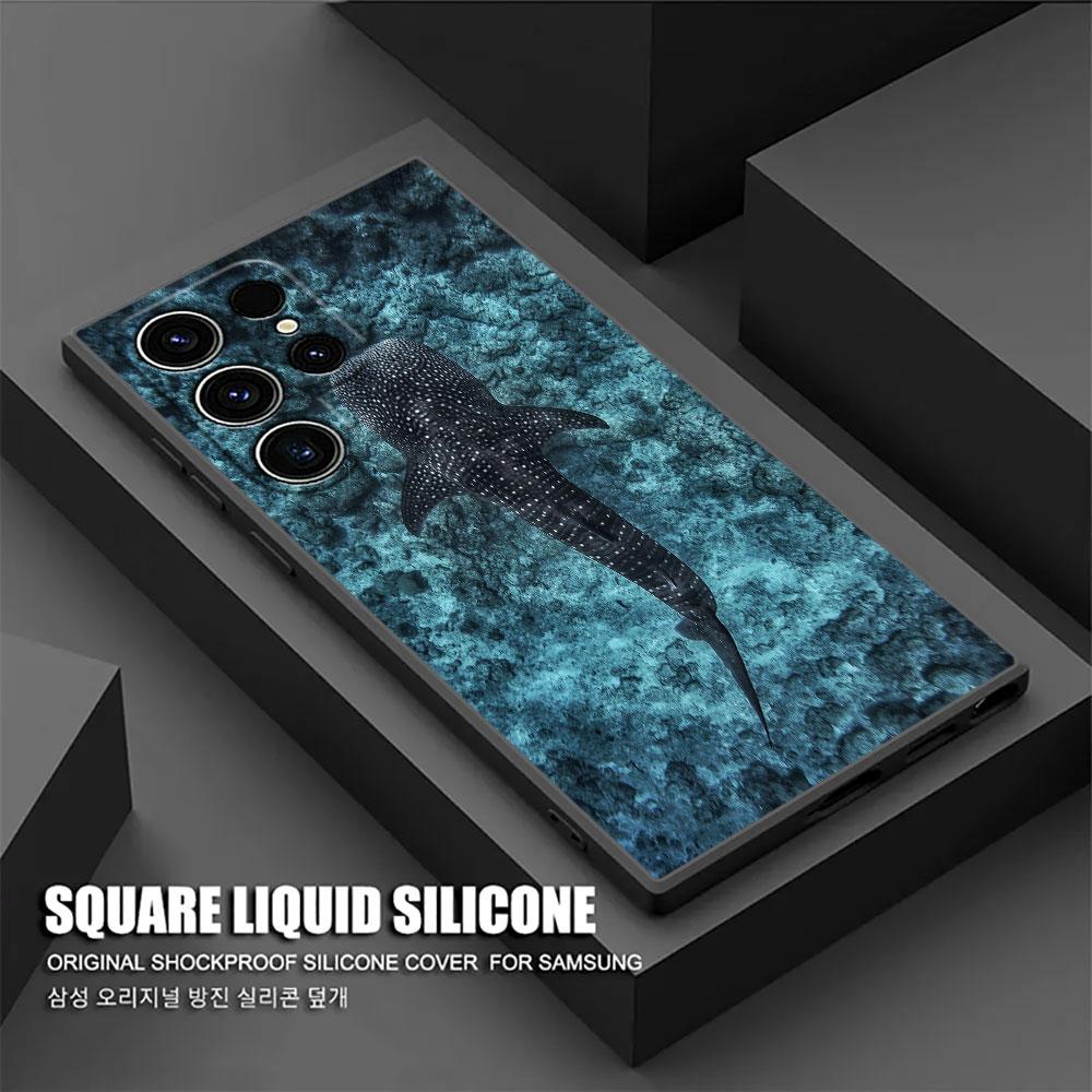 

Чехол Ocean Whale Shark Swimming S26Ultra для Samsung Galaxy S26 S25 S24 S23 S20 S21 FE S22 Ultra Plus 5G Мягкий чехол для телефона Galaxy S20