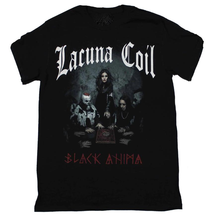 Vtg Lacuna Coil Band Tour Heavy Cotton Black All Size Unisex Shirt TT311 Unisex T-Shirt S