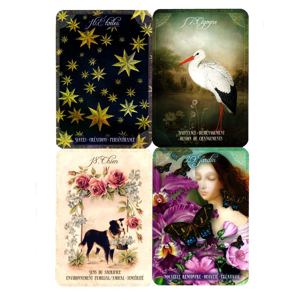 [Authentic] Gabriel Sanchez's Mademoiselle Lenormand Cards [Includes Japanese Paper with Lenormand Card Meanings] Tarot Reading