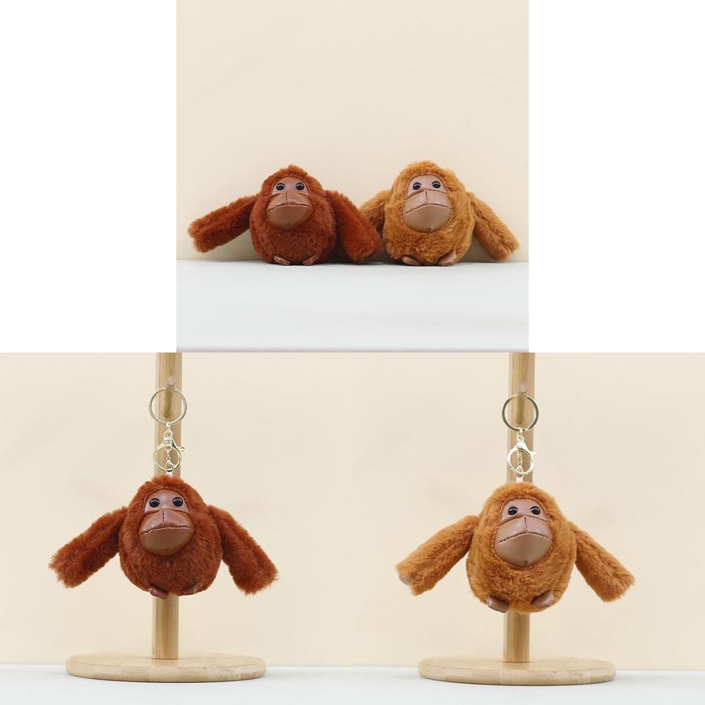 Adorable Monkey Plush Doll Hanging Decoration With Short Plush Material For Home Decor