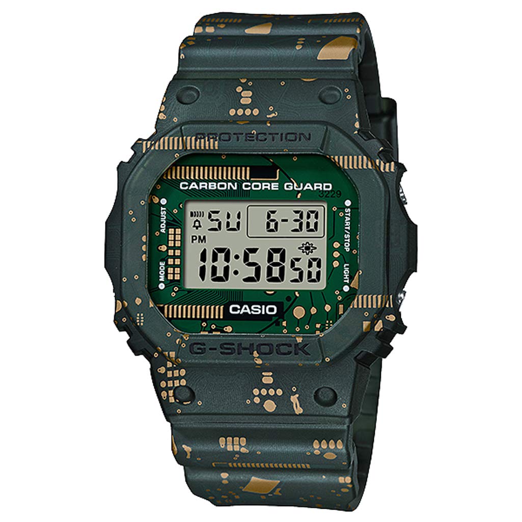 

CASIO Часы Casio с цифровым дисплеем и календарем прямоугольные G-SHOCK DWE-5600CC-3JR мужские [Товар]