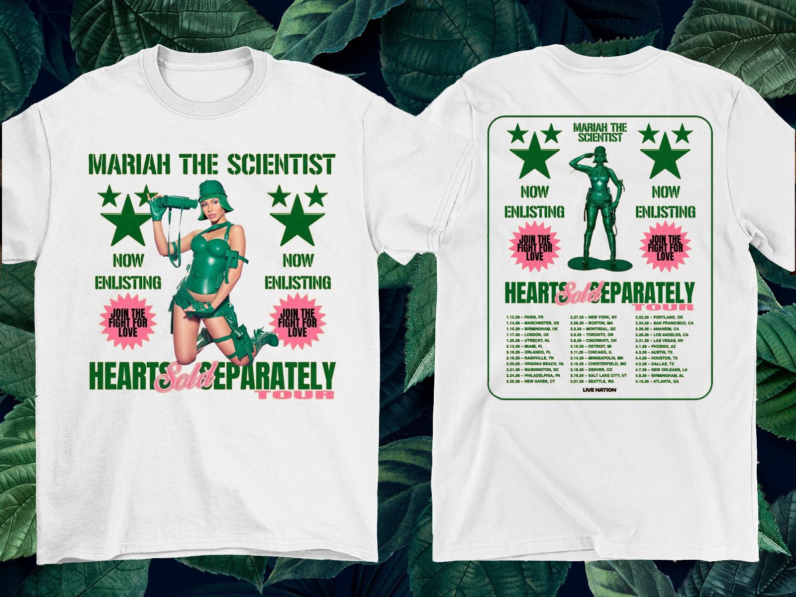 2 Sides Mariah The Scientist Hearts Sold Separately Tour Shirt S-5XL EM1507 M