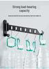 Invisible Wall-Mounted Folding Clothes Rack - No-Drill Bathroom or Balcony Storage Solution