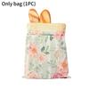 L Zipper Linen Cotton Beeswax Bread Bag Double-Layer with Buckle Reusable Food Storage for Bakery Eco-Friendly Sandwich Wrap