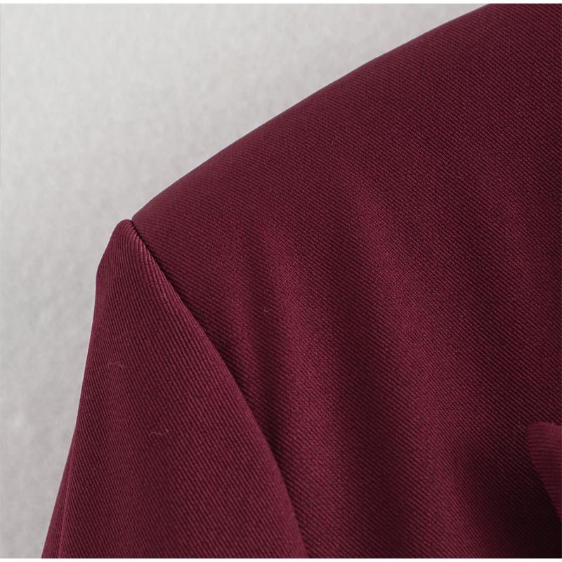 Женский пиджак красного вина — фото 8