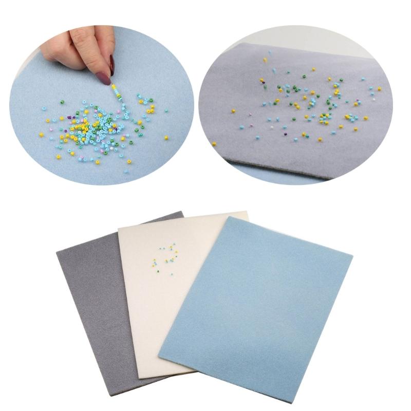3Pcs/set Sponge Bead Mats for Beading Art Accessories and Tools Soft Sponge Hand Cushion Bead Pad Non-Slip Soft Mat
