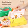 ZISIZ Persimmon Orange Print Disposable Tablecloth