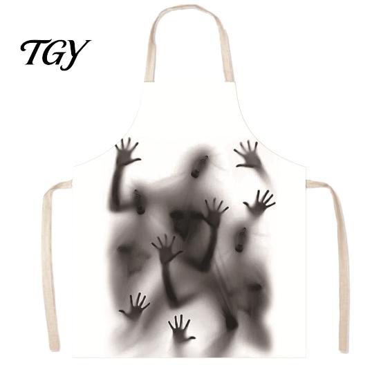 Blood Stain Costume Halloween Butcher Apron with Realistic Stain, Washable Protective Work Apron, Haunted House Decoration Horror Prop for Cosplay