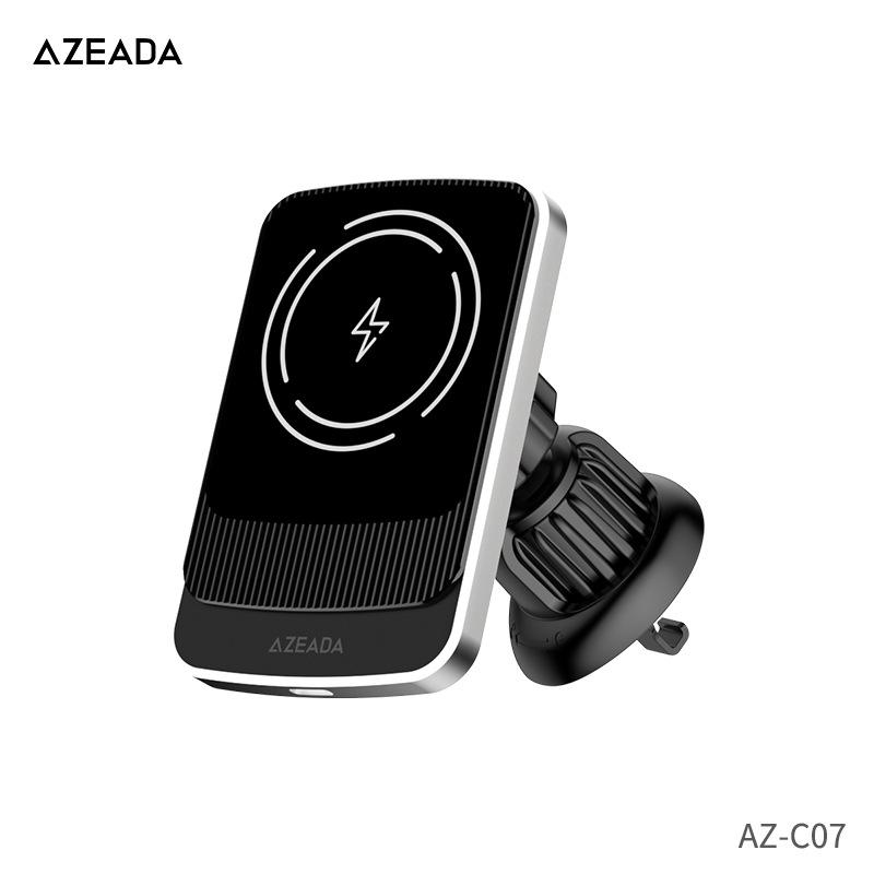 AZEADA 15W Magnetic Wireless Car Charger & Multi-Angle Phone Holder