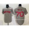 Maglietta da Baseball Unisex Ricamata Boston Red Sox Abbigliamento Sportivo Miscela di Cotone Traspirante Abbigliamento per tifosi