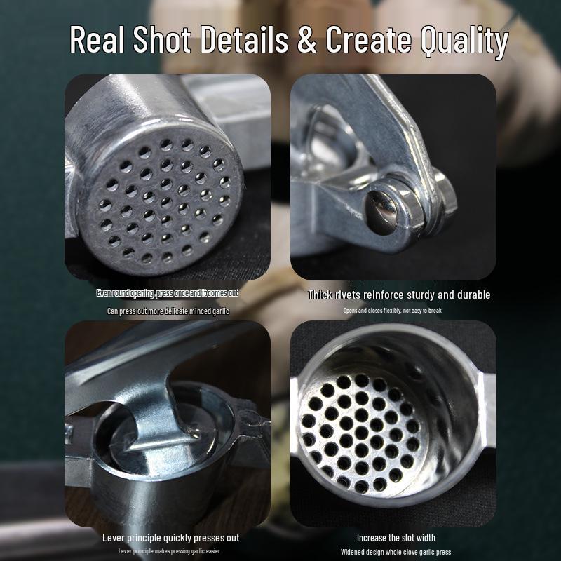 All-in-One Multifunctional Garlic Press, Masher & Peeler Kitchen Tool