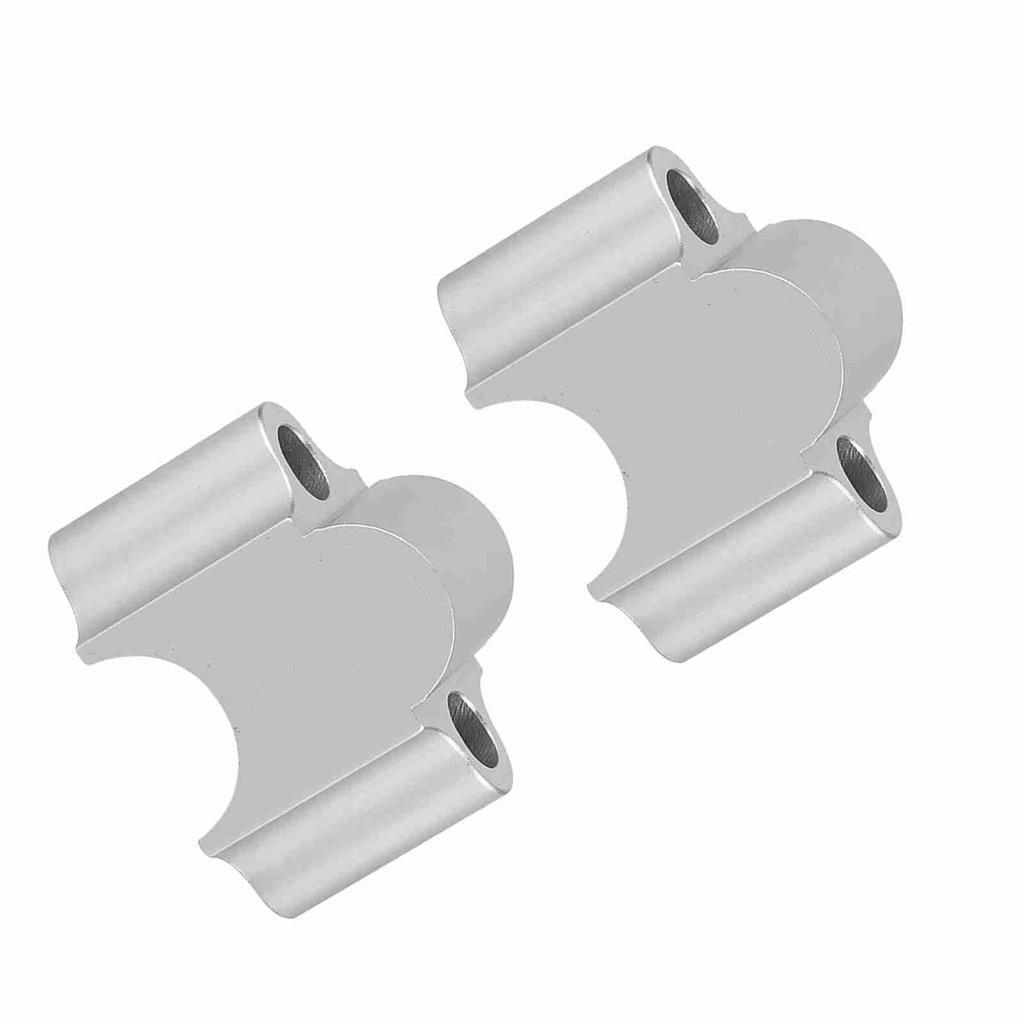 Aluminum Alloy Handbar Riser 7Celsius8 22mm Motorcycle Handbar Rising Clamp(Black)