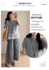 2026 Summer Maternity Casual Two-Piece Set: Korean Patchwork T-shirt + Plaid Wide-Leg Pants
