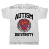 Autism University Autismus T Shirt Funny Autistic Intreovert Humor Gift Graphic T-shirt 100% Cotton Soft Unisex Tee Tops EU Size