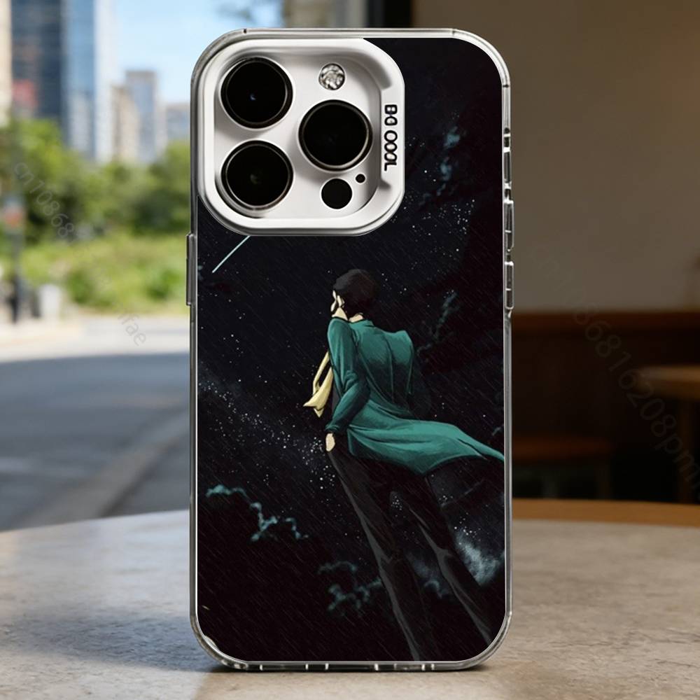 Anime L-Lupin The Third White Shockproof Phone Case For iPhone 16,15,14,13,12,11,Pro,XS,Max,Plus,Mini,SE