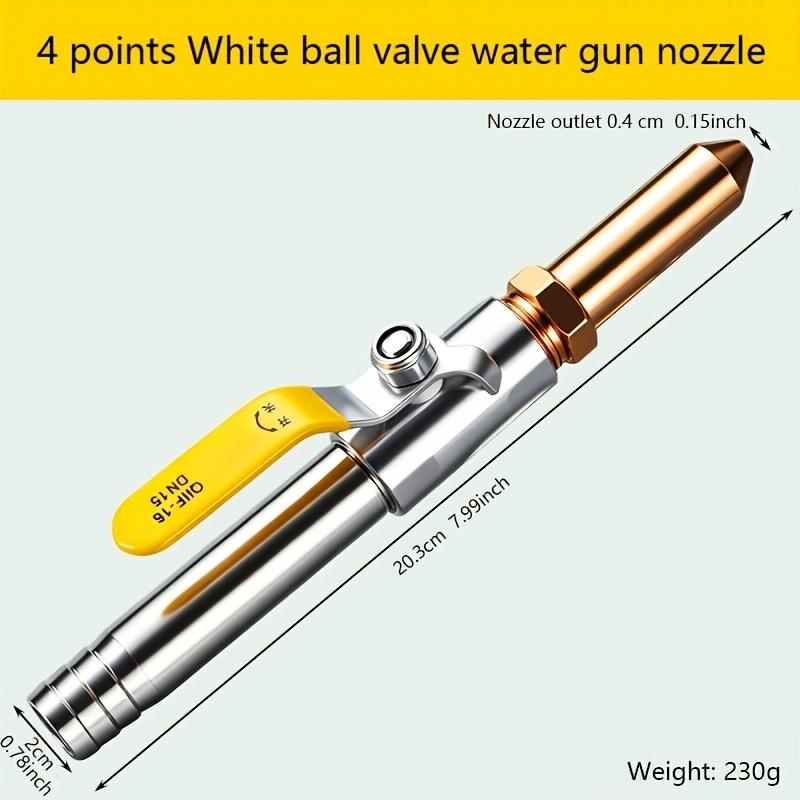 Multi Functional High-pressure Brass Water Gun Nozzle Direct Spray High-pressure Water for Car Washing and Watering