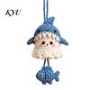 Halloween Gift Ornament Decoration Handmade Crochet Ghost Keychain, Cute Plush Animal Charm for Bags Fashionable Key Keys, Spooky Festive Knitted with