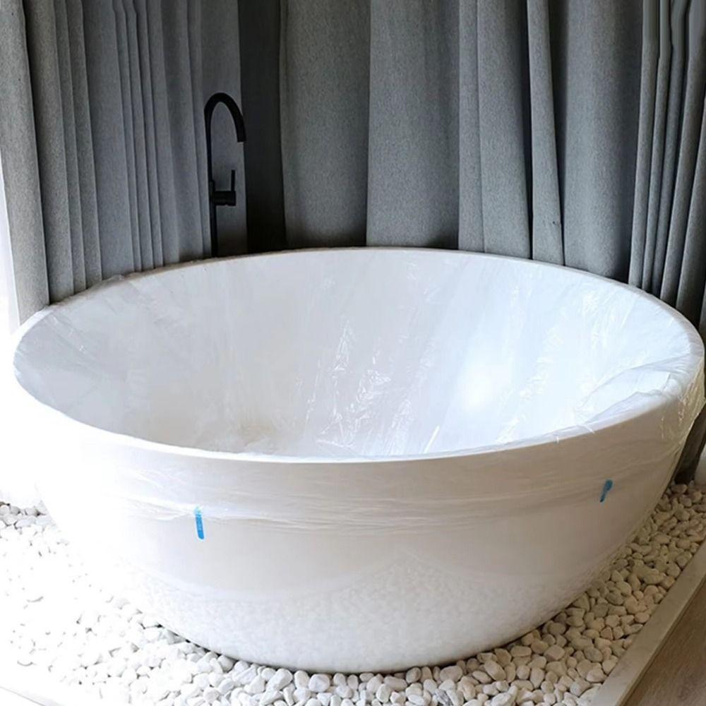 10PCS Individually Bathtub Soaking Bags Waterproof Hotels Bathtub Liner for Home