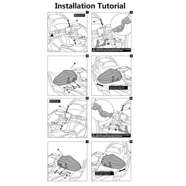 Windshield Guards for Yamaha TMAX530/560 (12-21 Models) - 1 Pair