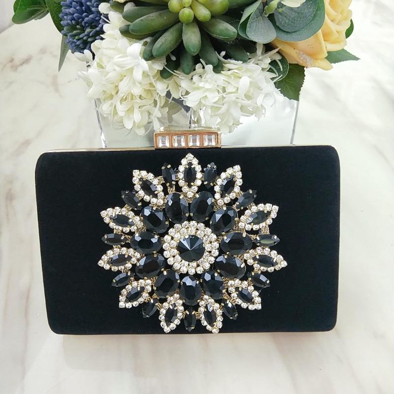 

Velvet trend banquet bag flower cheongsam bag rhinestone bag shoulder messenger bag women s bag wedding banquet cosmetic bag