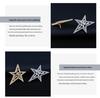 Elegant Star Zirconia Lapel Pin: Unisex Luxury Brooch & Anti-Exposure Buckle