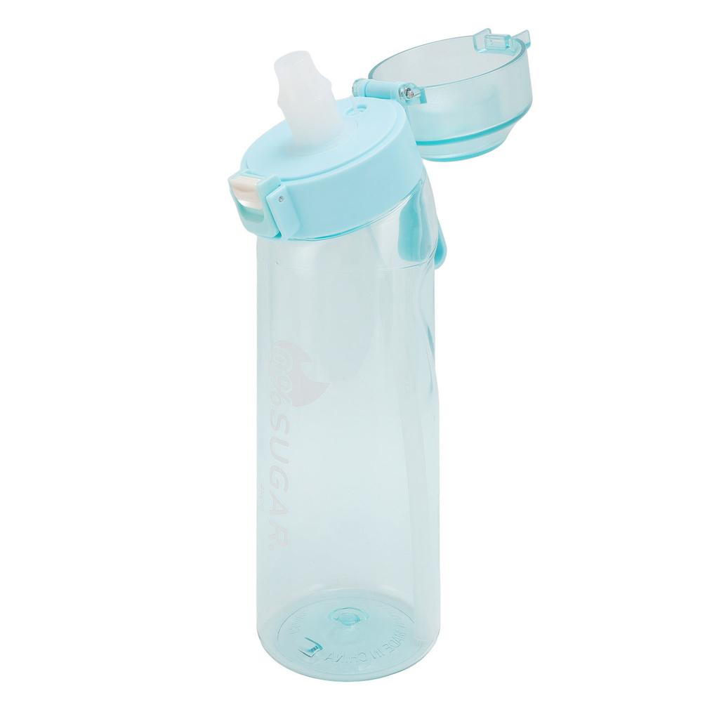Air Water Up Bottle with Flavor Pods Straw Scent Sports Leak Proof Fast Flow 650ml