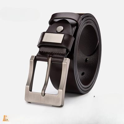 Extended Belt  Fashionable New Men's Head Layer Cowhide Pin Buckle Belt