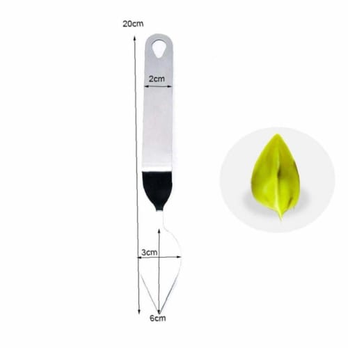 Set of 5 Stainless Steel Palette Knives, Cake Spatulas, Feather Leaf, Chocolate, Mousse, Baking Utensils