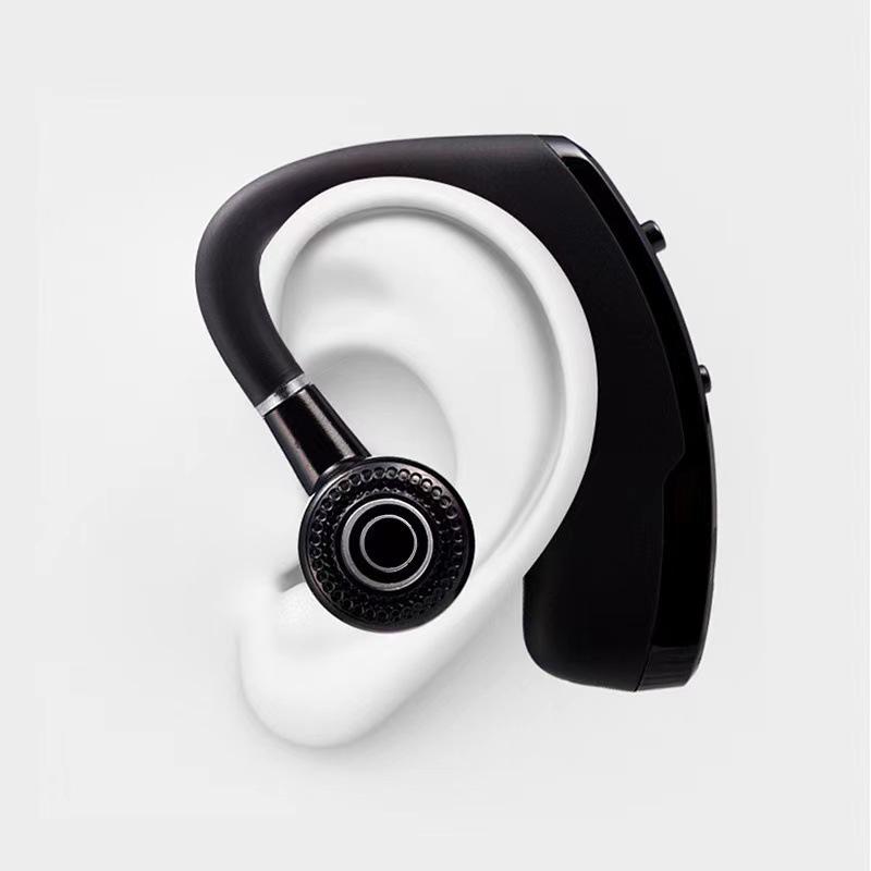V9 Bluetooth Headset, Upgraded Version with Voice Control, Business Car-Mounted Ear-Hook Stereo.